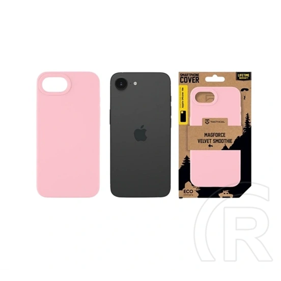 Tactical iPhone 17e  magforce velvet smoothie szilikon telefonvédő (ütésállóság, matt, magsafe) rózsaszín