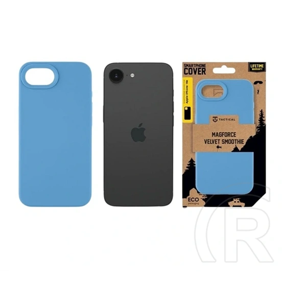Tactical iPhone 17e  magforce velvet smoothie szilikon telefonvédő (ütésállóság, matt, magsafe) sötétkék