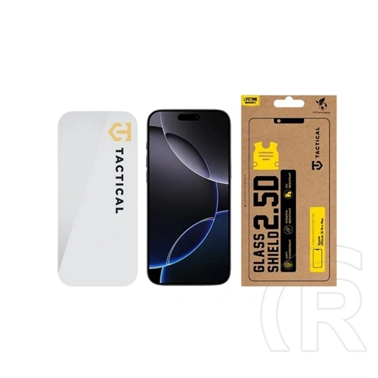 Tactical iPhone 18 Pro Max  glass shield 2.5d képernyővédő üveg (2.5d, 0.33mm, 9h) átlátszó