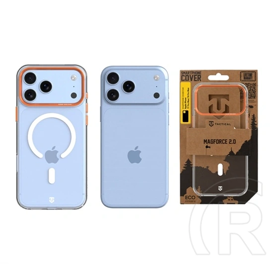 Tactical iPhone 18 Pro Max  magforce 2.0 szilikon telefonvédő (ütésállóság, magsafe) narancssárga