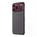 Tactical iPhone 18 Pro Max  magforce aramid szilikon telefonvédő (ultravékony, magsafe, karbon minta) fekete