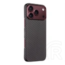 Tactical iPhone 18 Pro Max  magforce aramid szilikon telefonvédő (ultravékony, magsafe, karbon minta) fekete
