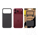 Tactical iPhone 18 Pro Max  magforce aramid szilikon telefonvédő (ultravékony, magsafe, karbon minta) fekete