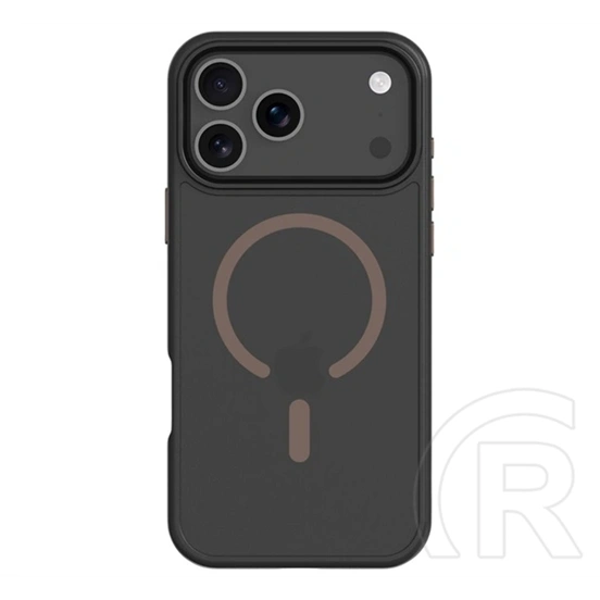 Tactical iPhone 18 Pro Max  magforce hyperstealth 2.0 védő (ütésálló, átlátszó matt hátlap, magsafe) fekete/sötétbarna