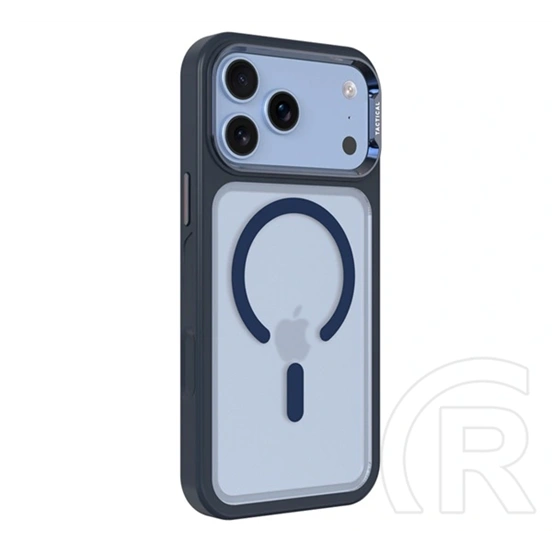 Tactical iPhone 18 Pro Max  magforce hyperstealth 3.0 szilikon védő (ütésálló, átlátszó matt hátlap, magsafe) sötétkék