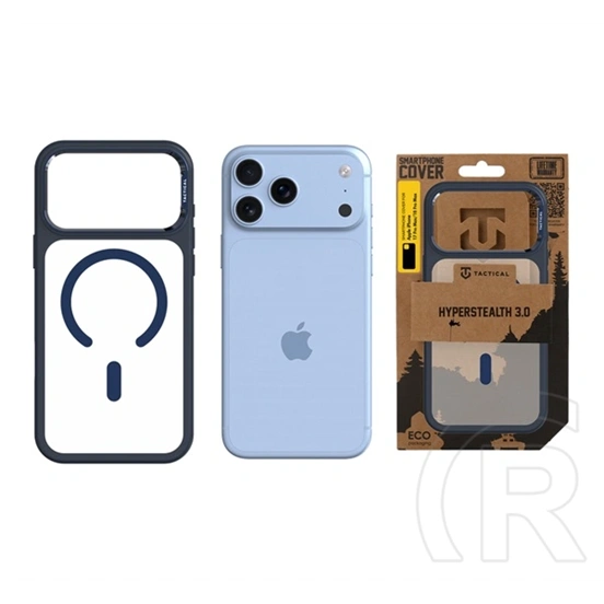 Tactical iPhone 18 Pro Max  magforce hyperstealth 3.0 szilikon védő (ütésálló, átlátszó matt hátlap, magsafe) sötétkék