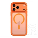 Tactical iPhone 18 Pro Max  magforce hyperstealth 3.0 védő (ütésálló, átlátszó matt hátlap, magsafe) narancssárga