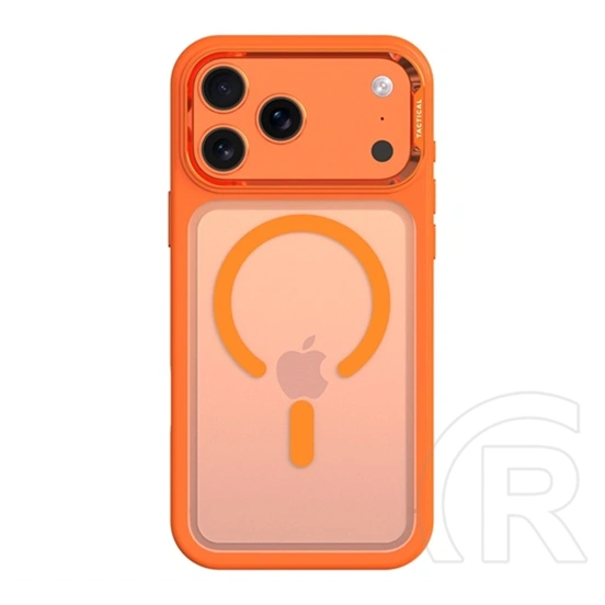 Tactical iPhone 18 Pro Max  magforce hyperstealth 3.0 védő (ütésálló, átlátszó matt hátlap, magsafe) narancssárga