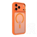 Tactical iPhone 18 Pro Max  magforce hyperstealth 3.0 védő (ütésálló, átlátszó matt hátlap, magsafe) narancssárga