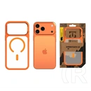 Tactical iPhone 18 Pro Max  magforce hyperstealth 3.0 védő (ütésálló, átlátszó matt hátlap, magsafe) narancssárga