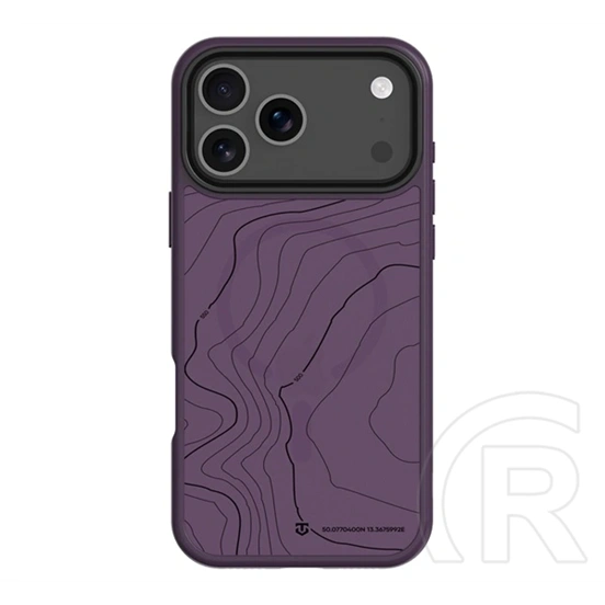 Tactical iPhone 18 Pro Max  magforce hyperstealth sika szilikon telefonvédő (ütésálló, magsafe, topográfiai minta) lila