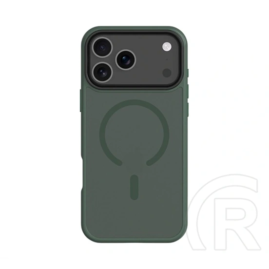 Tactical iPhone 18 Pro Max  magforce hyperstealth szilikon védő (ütésálló, átlátszó matt hátlap, magsafe) sötétzöld