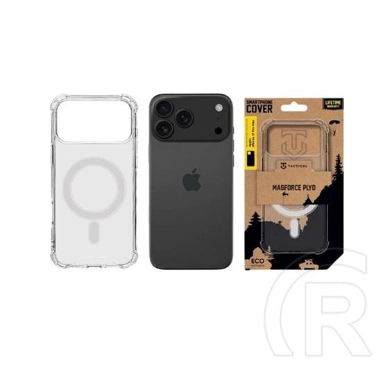 Tactical iPhone 18 Pro Max  magforce plyo szilikon telefonvédő (ütésállóság, légpárnás sarok, magsafe) átlátszó