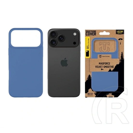Tactical iPhone 18 Pro Max  magforce velvet smoothie szilikon telefonvédő (ütésállóság, matt, magsafe) sötétkék