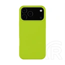 Tactical iPhone 18 Pro Max  magforce velvet smoothie szilikon telefonvédő (ütésállóság, matt, magsafe) világoszöld
