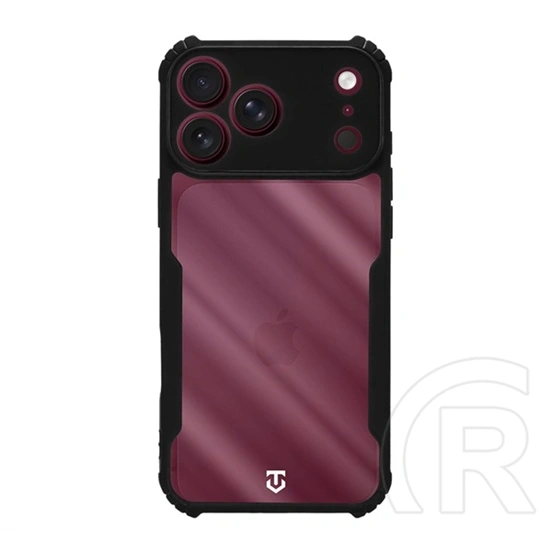 Tactical iPhone 18 Pro Max  quantum stealth szilikon védő (ütésálló, légpárnás sarok, kameravédő) fekete