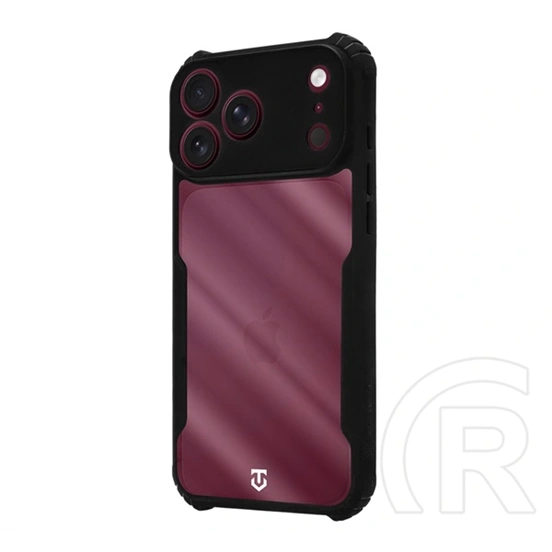 Tactical iPhone 18 Pro Max  quantum stealth szilikon védő (ütésálló, légpárnás sarok, kameravédő) fekete