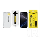 Tactical iPhone 18 Pro  impact barrier for rookies képernyővédő üveg (5d, 0.33mm, 9h + segédkeret) fekete