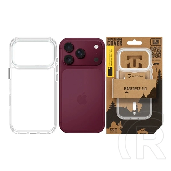 Tactical iPhone 18 Pro  magforce 2.0 szilikon telefonvédő (ütésállóság, magsafe) ezüst