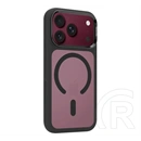 Tactical iPhone 18 Pro  magforce hyperstealth 3.0 szilikon telefonvédő (ütésálló, átlátszó matt hátlap, magsafe) fekete