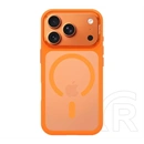 Tactical iPhone 18 Pro  magforce hyperstealth 3.0 szilikon védő (ütésálló, átlátszó matt hátlap, magsafe) narancssárga