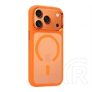 Tactical iPhone 18 Pro  magforce hyperstealth 3.0 szilikon védő (ütésálló, átlátszó matt hátlap, magsafe) narancssárga