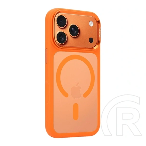 Tactical iPhone 18 Pro  magforce hyperstealth 3.0 szilikon védő (ütésálló, átlátszó matt hátlap, magsafe) narancssárga