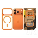 Tactical iPhone 18 Pro  magforce hyperstealth 3.0 szilikon védő (ütésálló, átlátszó matt hátlap, magsafe) narancssárga