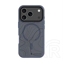 Tactical iPhone 18 Pro  magforce hyperstealth sika szilikon telefonvédő (ütésálló, magsafe, topográfiai minta) sötétkék