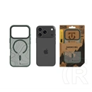 Tactical iPhone 18 Pro  magforce hyperstealth sika szilikon telefonvédő (ütésálló, magsafe, topográfiai minta) sötétzöld