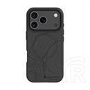 Tactical iPhone 18 Pro  magforce hyperstealth sika szilikon telefonvédő (ütésállóság, magsafe, topográfiai minta) fekete