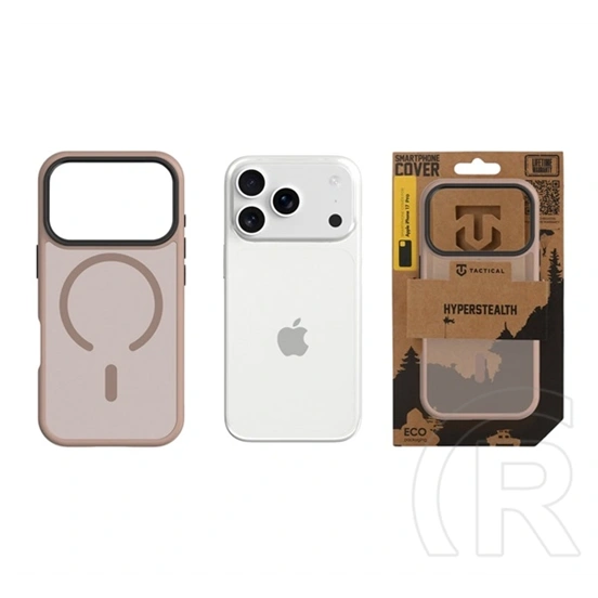 Tactical iPhone 18 Pro  magforce hyperstealth szilikon védő (ütésálló, átlátszó matt hátlap, magsafe) világosbarna