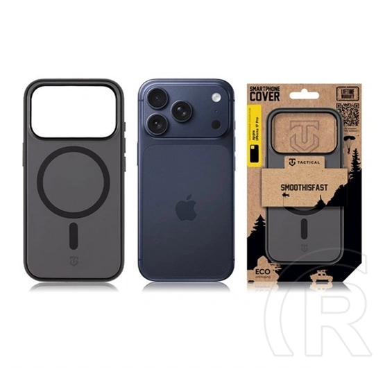 Tactical iPhone 18 Pro  magforce smoothisfast szilikon védő (ütésálló, mikrofiber plüss belső, matt, magsafe) fekete