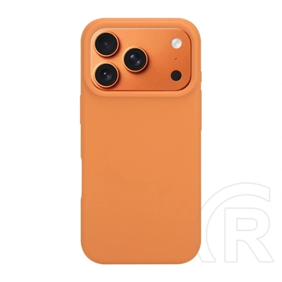 Tactical iPhone 18 Pro  magforce velvet smoothie szilikon telefonvédő (ütésállóság, matt, magsafe) narancssárga