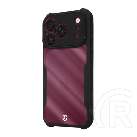 Tactical iPhone 18 Pro  quantum stealth szilikon védő (ütésálló, légpárnás sarok, átlátszó hátlap, kameravédő) fekete