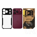 Tactical iPhone 18 Pro  quantum stealth szilikon védő (ütésálló, légpárnás sarok, átlátszó hátlap, kameravédő) fekete
