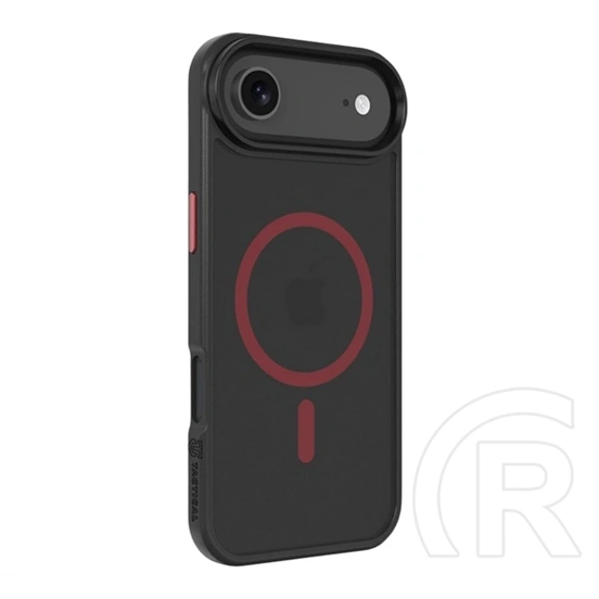 Tactical iPhone Air magforce hyperstealth 2.0 szilikon védő (ütésálló, átlátszó matt hátlap, magsafe) fekete/piros