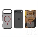 Tactical iPhone Air magforce hyperstealth 2.0 szilikon védő (ütésálló, átlátszó matt hátlap, magsafe) fekete/piros