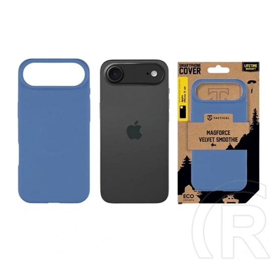 Tactical iPhone Air magforce velvet smoothie szilikon telefonvédő (ütésállóság, matt, magsafe) sötétkék
