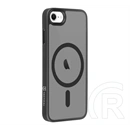 Tactical iPhone SE 2 (2020)  magforce hyperstealth szilikon telefonvédő (ütésálló, átlátszó matt hátlap, magsafe) fekete