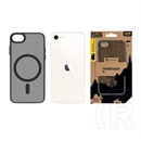 Tactical iPhone SE 2 (2020)  magforce hyperstealth szilikon telefonvédő (ütésálló, átlátszó matt hátlap, magsafe) fekete