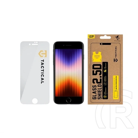 Tactical iPhone SE 3 (2022)  glass shield 2.5d képernyővédő üveg (2.5d, 0.33mm, 9h) átlátszó