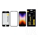 Tactical iPhone SE 3 (2022)  impact armour glass képernyővédő üveg (3d, karcálló, antibakteriális + segédkeret) átlátszó