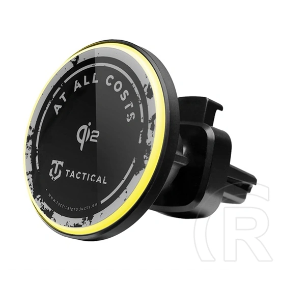 Tactical magforce equi2p autós tartó (szellőzőre, 360°, mágneses, 15w, led jelzés, wireless, qi2) fekete
