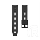 Tactical pótszíj (univerzális, 22mm, szilikon, fém csat) fekete