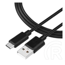 Tactical smooth thread adatkábel (usb - type-c, 60w, gyorstöltő, 30cm) fekete