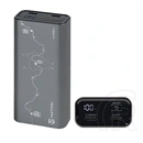 Tactical squad company vésztöltő 2 type-c aljzat (10000mah, 30w, gyorstöltő, led kijelző) sötétszürke