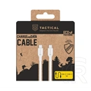 Tactical stitch thread adatkábel (type-c - type-c, 60w, gyorstöltő, cipőfűző, 100cm) fehér