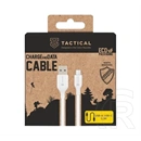 Tactical stitch thread adatkábel (usb - type-c, 27w, gyorstöltő, cipőfűző, 30cm) fehér