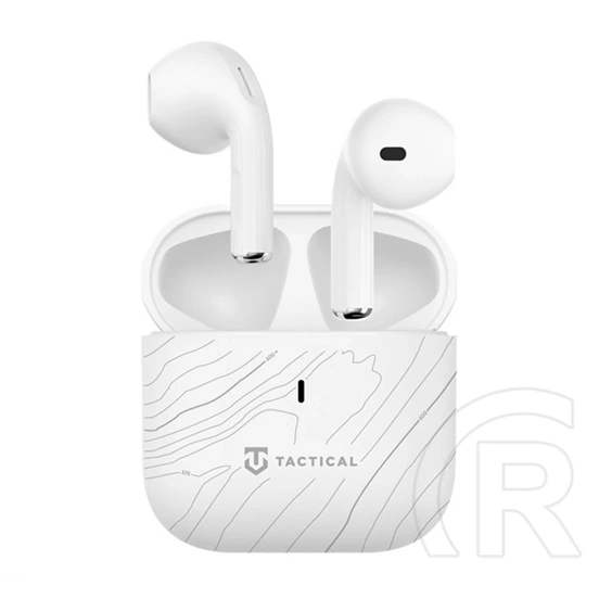 Tactical strikepods bug 2.0 bluetooth fülhallgató sztereo (v5.3, tws, mikrofon, zajszűrő, ipx7 + töltőtok) fehér